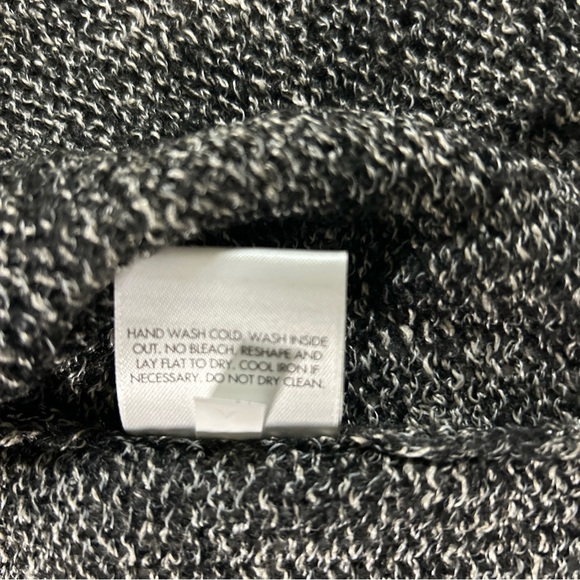 Eileen Fisher Open Cardigan Sweater Women’s XS Black White Gray Italian Linen - Picture 6 of 11
